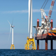 The United States’ first offshore wind farm went online off the coast of Rhode Island last December. Offshore wind could bring thousands of jobs to the United States in manufacturing, assembly, and maintenance. Image: AP Photo/Michael Dwyer